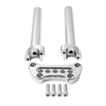 8.5" Handlebar Riser Top Clamp for Harley Fat Boy FLSTF, Low Rider (1" Bar) Chrome