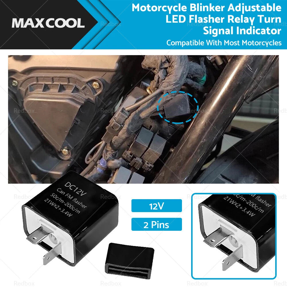 2X LED Blinker Relay for Motorcycle (12V)