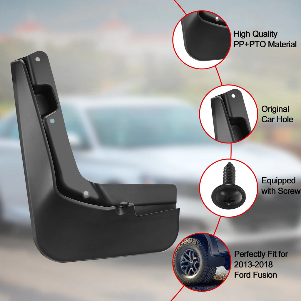 Splash Guards Mud Flaps Mudguards for Ford Fusion (2013-2018)