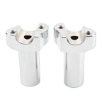 3.5" Chrome Straight Handlebar Risers for Harley Dyna Sportster Softail