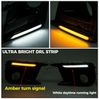 Switchback LED DRL Sequential Fog Lights Bezel for Subaru WRX STI (2018–2021)