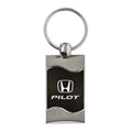 Black Rectangular Wave Keychain - Officially Licensed for Honda Pilot