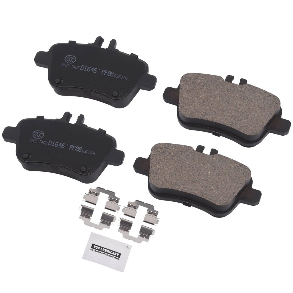 Rear Ceramic Brake Pads for Mercedes-Benz B250 CLA250 GLA250 (2015–2019)
