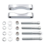 Set of 2 Chrome Front Fender Brackets for Harley Touring (2014–2019)