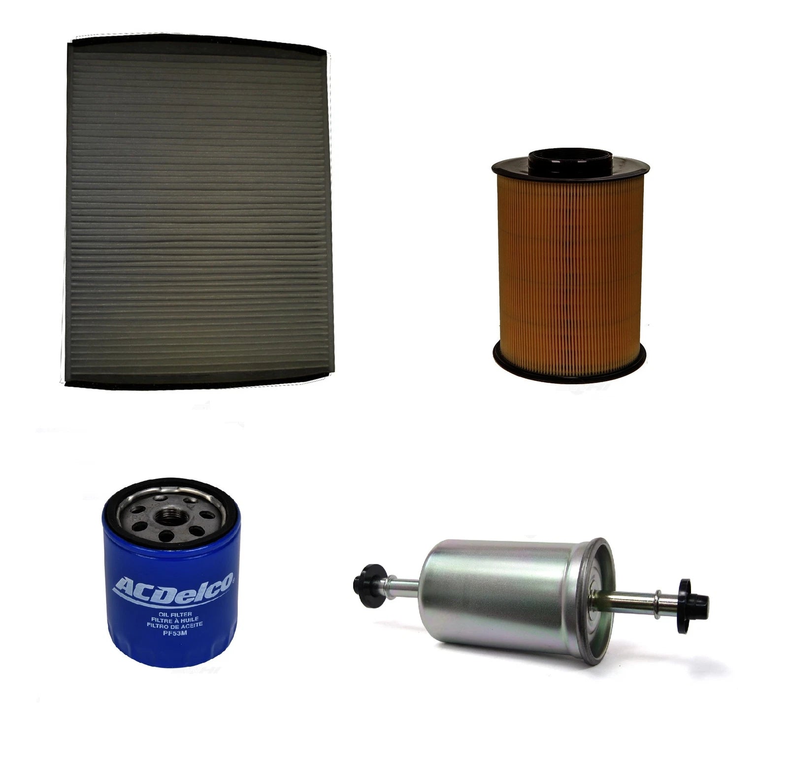 ACDelco Pro Engine Oil Air Paper Cabin Fuel Filter Kit for Ford Focus (2017)