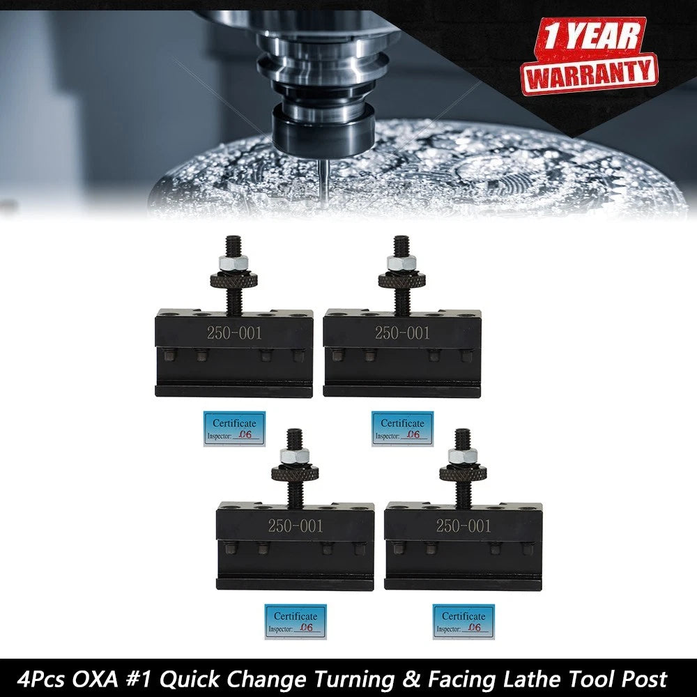 Set of 4 Quick Change Lathe Tool Post Holders for OXA 250