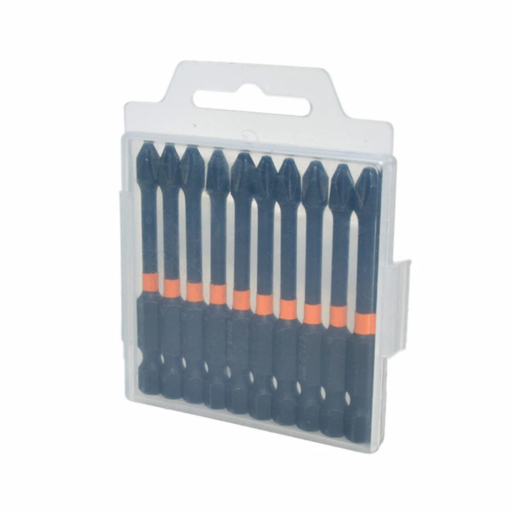 Screwdriver Bit PH2 for Electric Screwdrivers (Alloy Steel, Black)