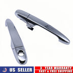 Set of 2 Chrome Outer Door Handles for Chevy Cobalt Pontiac Saturn (2005–2010) 15936038