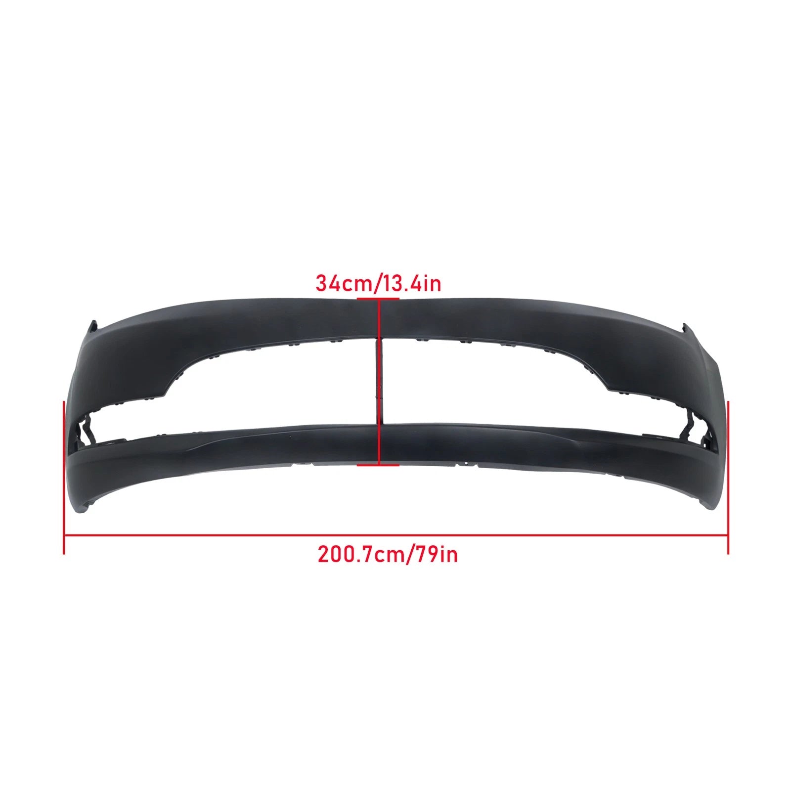 Front Bumper for Chrysler 200 (2015–2017) Without Sensor Holes