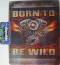 Tin Metal Sign for Harley Davidson Motorcycle (USA)