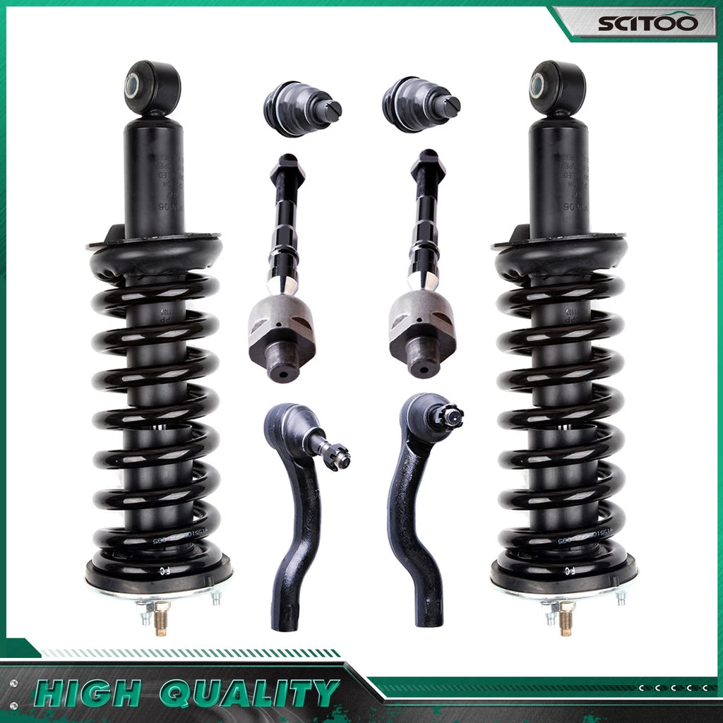 Front Complete Strut Tie Rod Sway Bar Kit for Nissan Pathfinder Xterra (2005–2012)