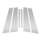 6 x Silver Tone Door Pillar Window Trim for BMW 3-Series (2013 - 2018)
