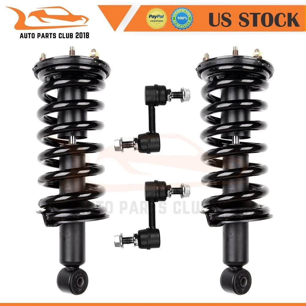 Front Suspension Struts Sway Bar Links 4pc Kit for Nissan Titan Armada (2004–2012)