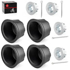 4pcs Wheel Center Cap & Nut Kit for Honda Rancher TRX420 4x4 AT ES (2010–2017)