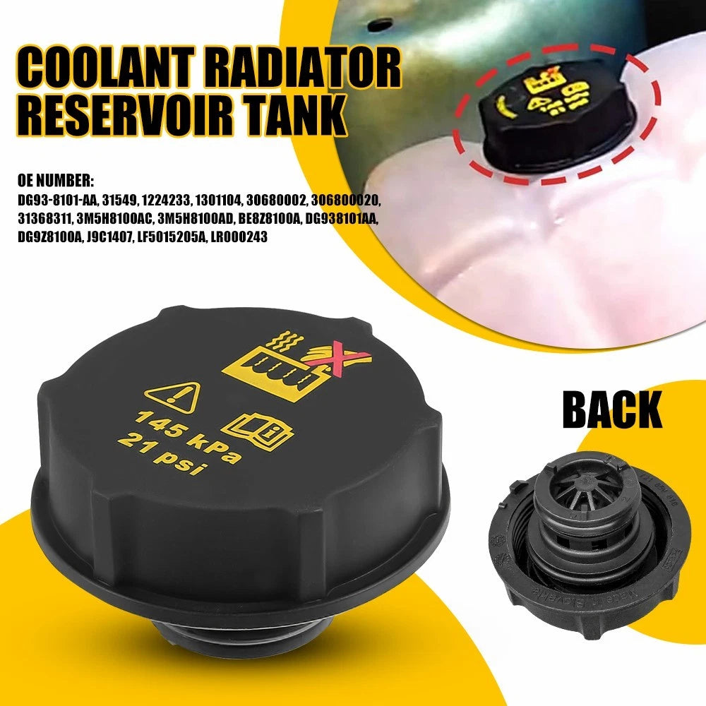 Engine Coolant Reservoir Cap for Lincoln MKC MKX MKZ Navigator Mazda3 Land Rover (2015–2020)