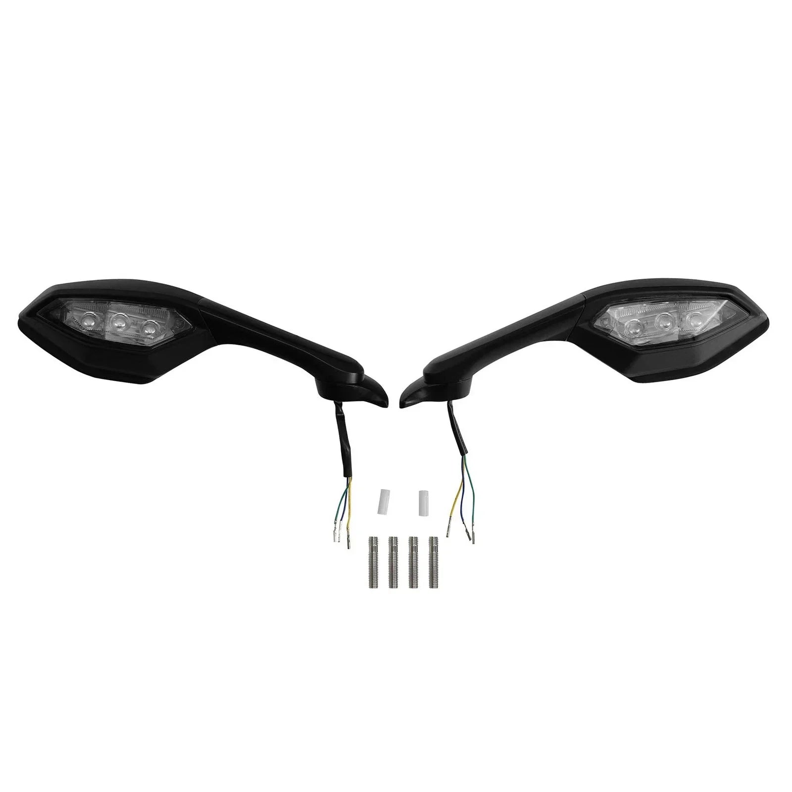 LED Turn Signal Rear View Mirrors for Yamaha YZF R1 (2015-2025) YZF R6 (2017-2022)