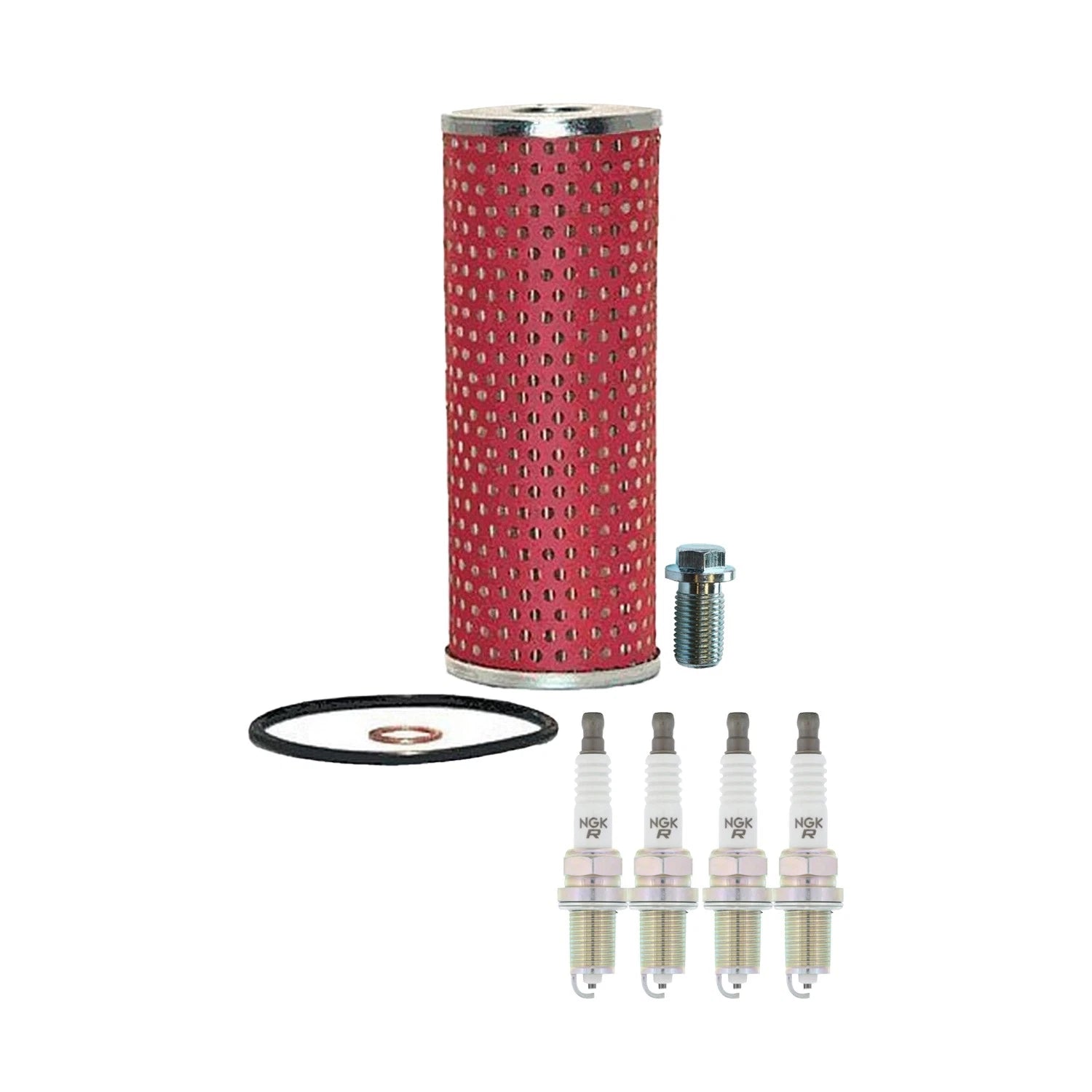 Wix Engine Oil Filter & NGK 4 V-Power Spark Plugs for Mercedes SLK230 (1997–2004)