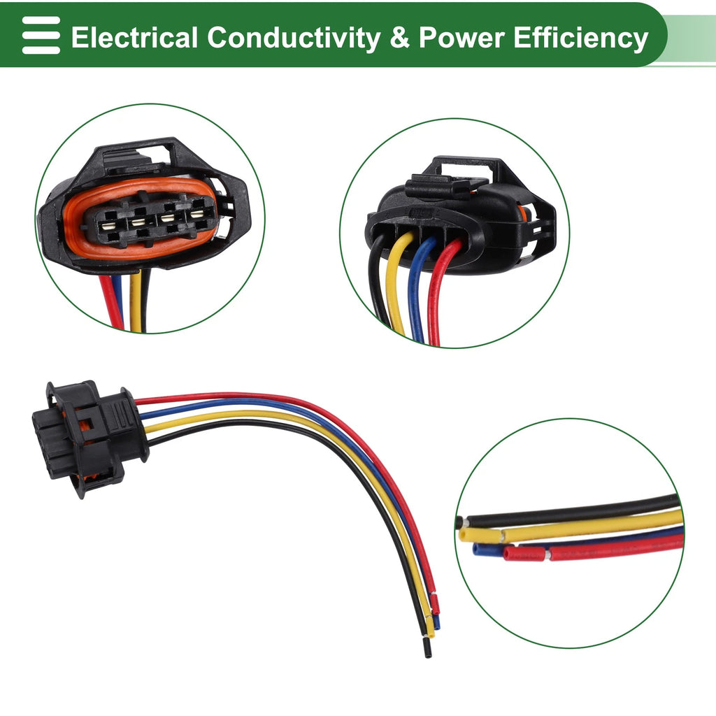 Set of 4 Pin Sensor Wiring Harnesses for Volvo V70 (2005–2007) No. 89046835