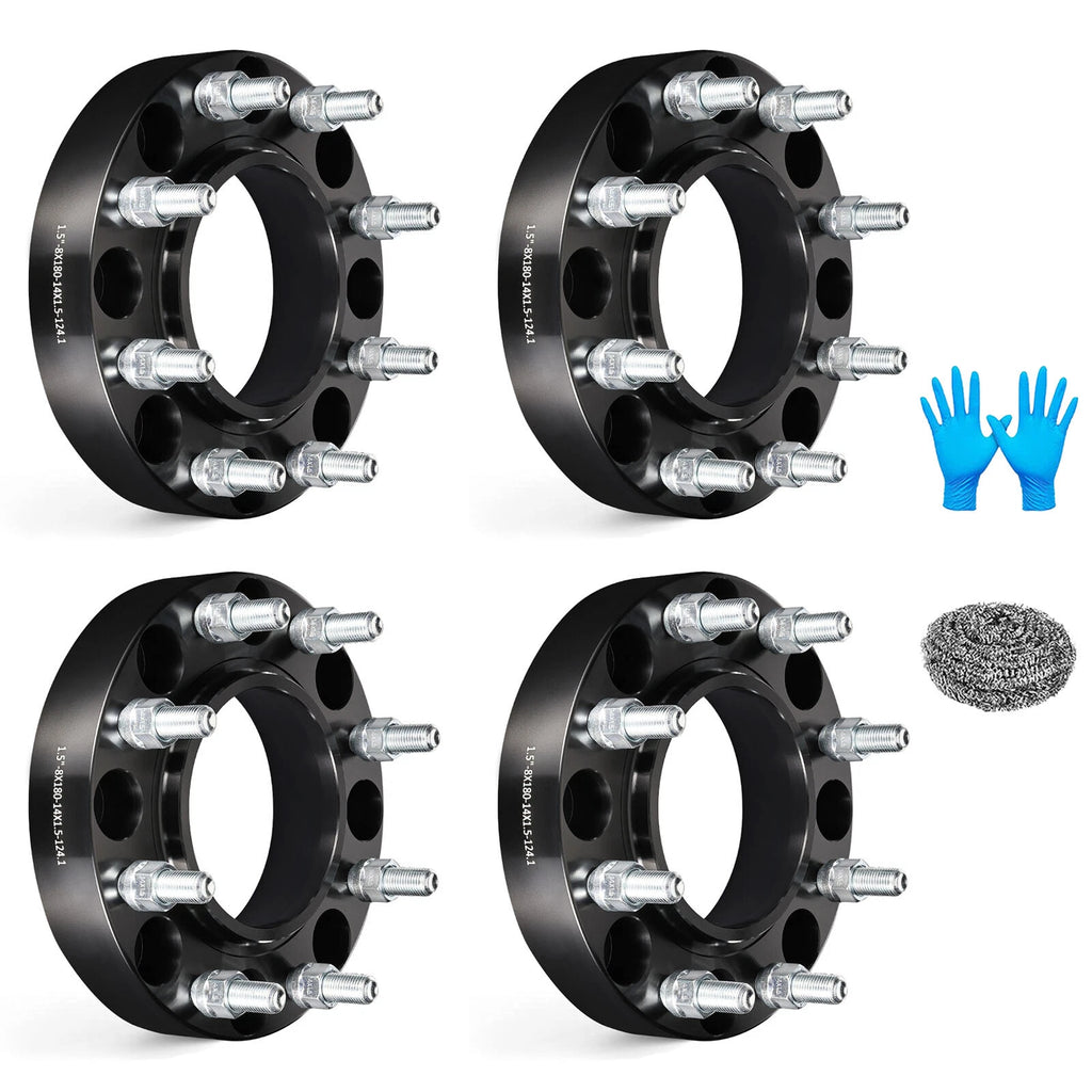Set of 4 Hub Centric Wheel Spacers 1.5"/2" 8x180 for GMC Chevy Silverado 2500 3500 HD