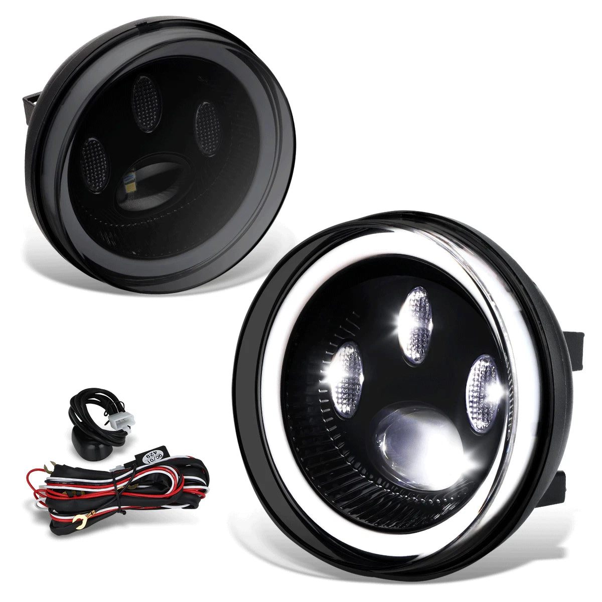 LED Halo Projector Fog Lights for GMC Sierra 1500/2500/3500 (2007–2014)