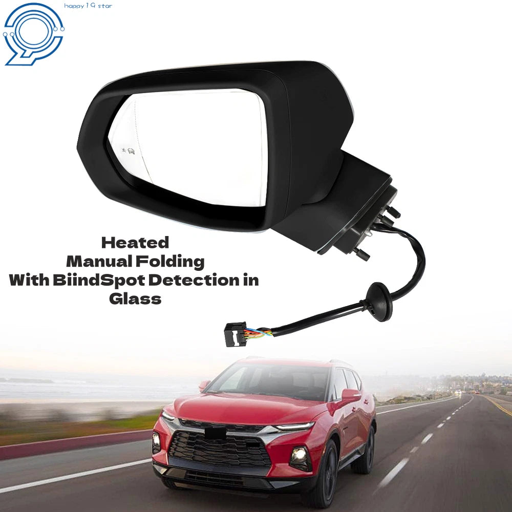 Driver Left Side View Mirror for Chevy Blazer (2019–2021)