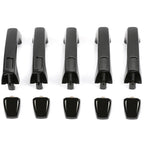 Set of 5 Black Exterior Door Handles for Hummer H3 H3T (2006–2010)