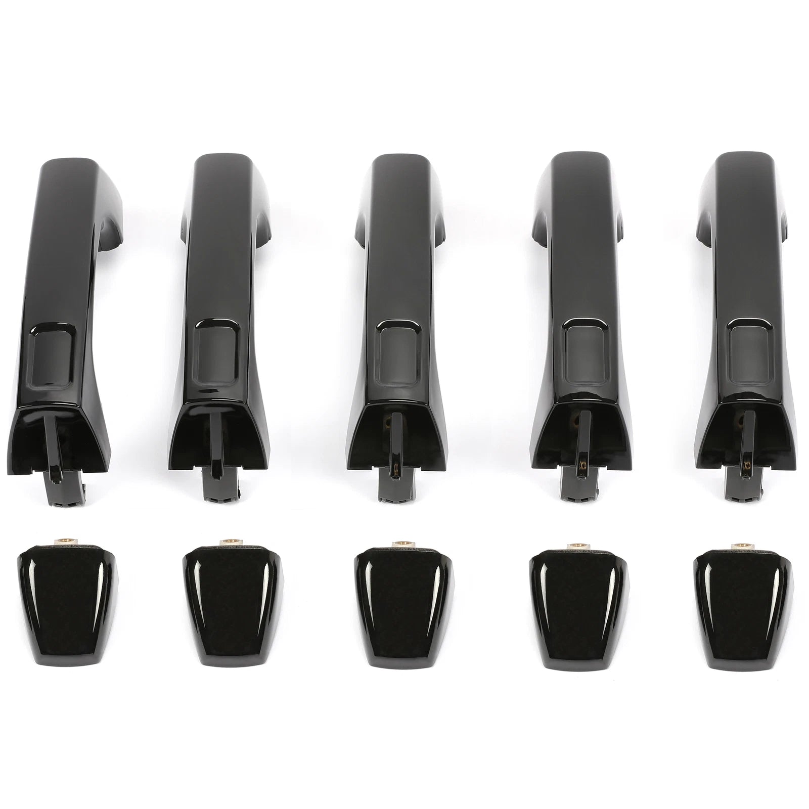 Set of 5 Black Exterior Door Handles for Hummer H3 H3T (2006–2010)