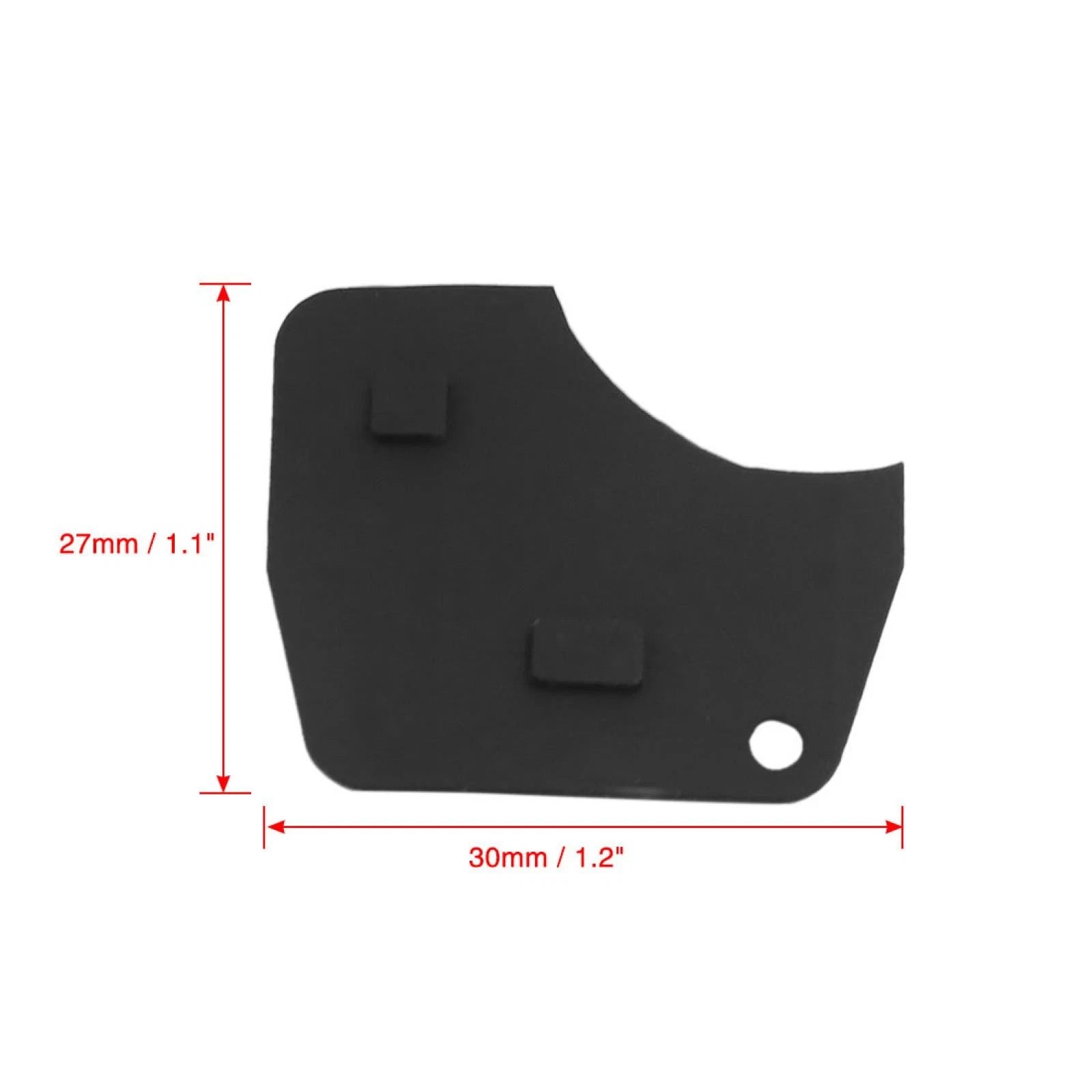 2 Buttons Smart Remote Key Case Shell Fob Rubber for Toyota (60245-1855866)