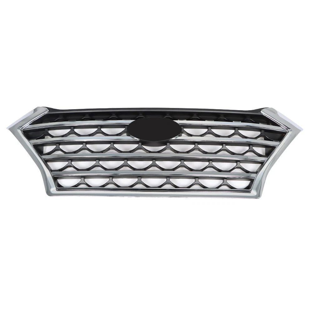 Front Upper Grille Replacement Set Chrome for Hyundai Tucson (2019–2021)