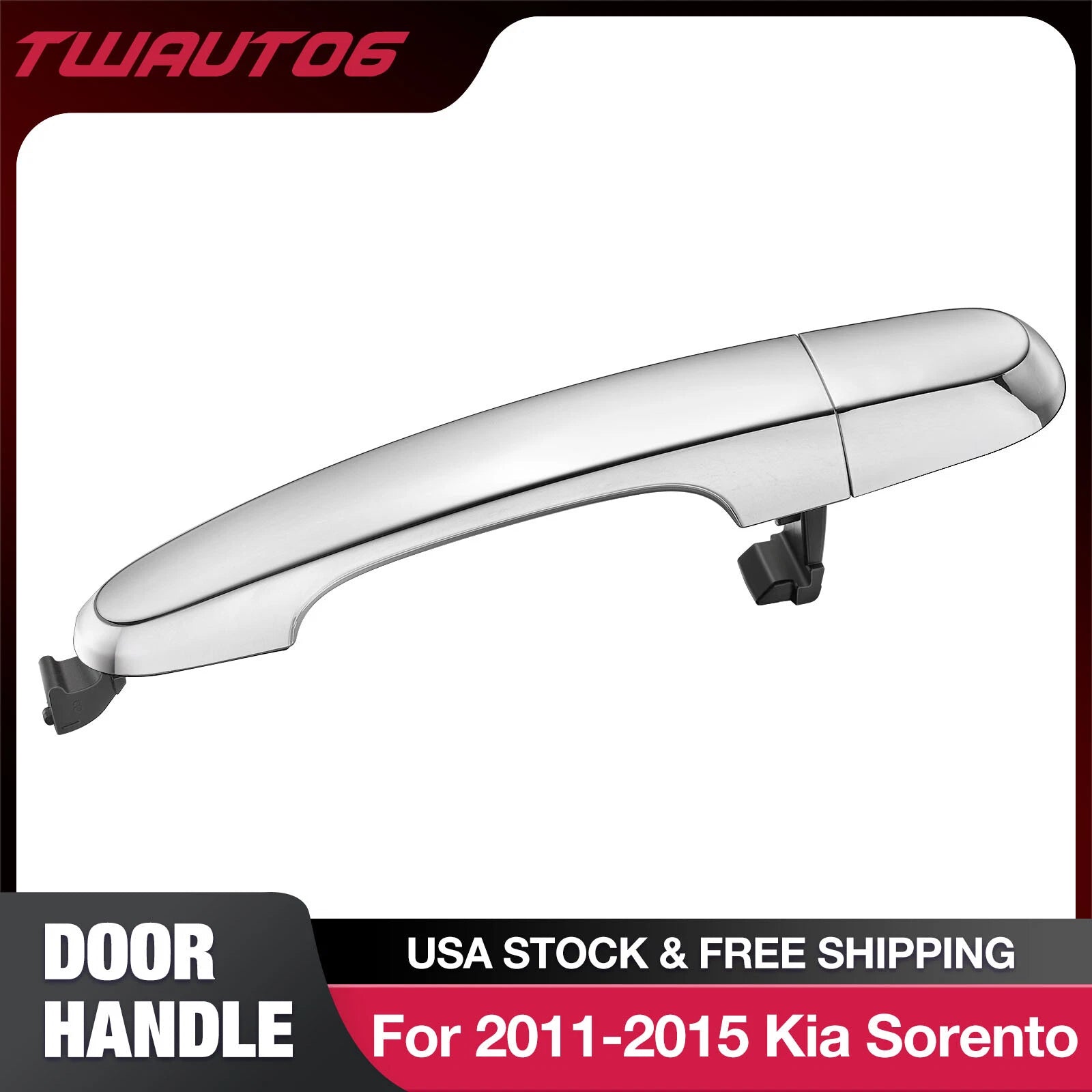 Exterior Rear Right Outside Door Handle Passenger Side for Kia Sorento (2011–2015)