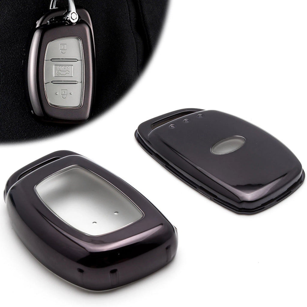 Black Remote Keyless Entry Key Shell Cover for Hyundai Elantra (2011–2021)
