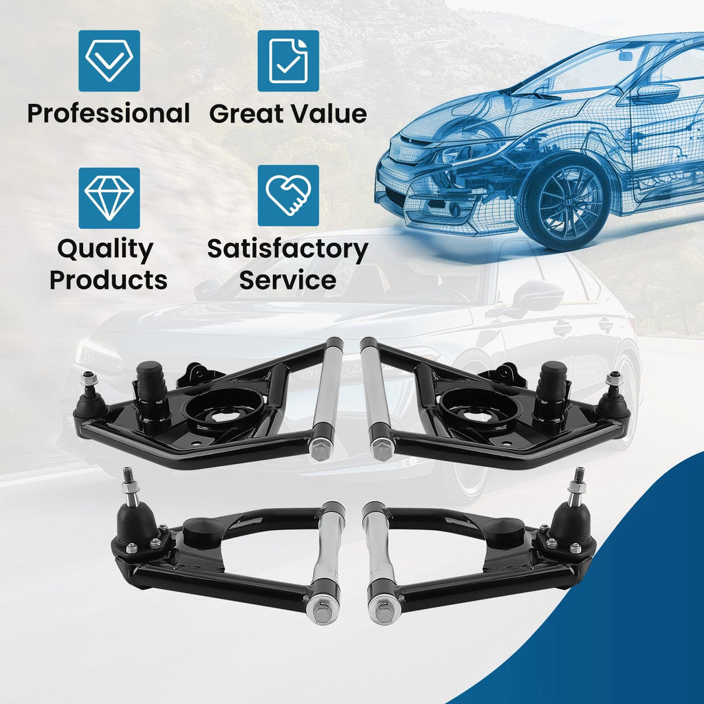 Tubular Upper Lower Control Arms for Chevrolet C10, GMC Suburban (1975–1986)