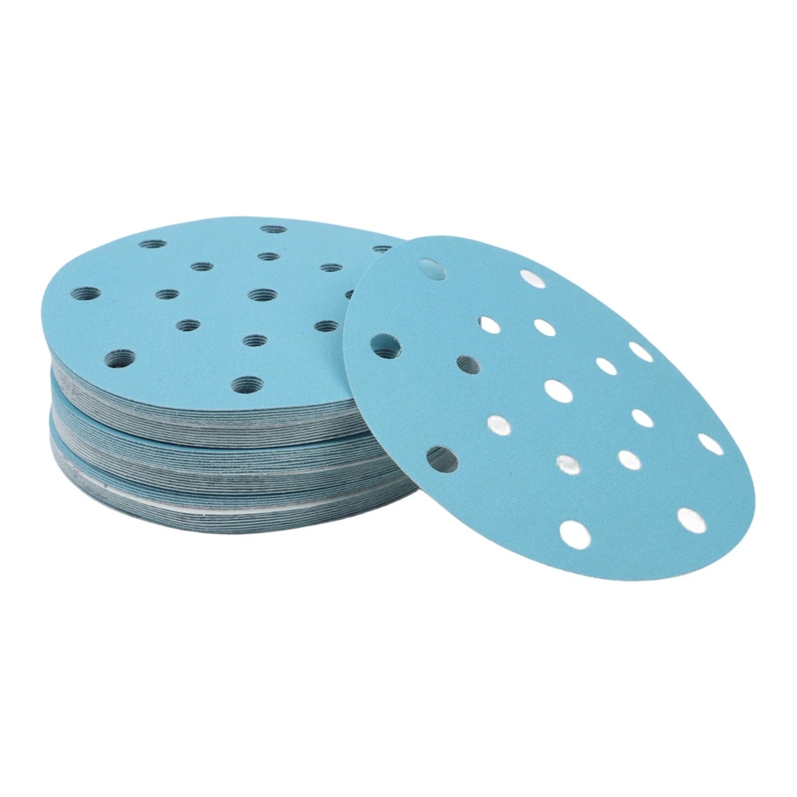 6 Inch Flocked Disc Sandpaper (17 Holes) for Vehicle Paint Scratch Repair