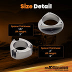 3" Front & Rear Leveling Lift Kit for Saab 92-X (2005–2006) Strut Spacers