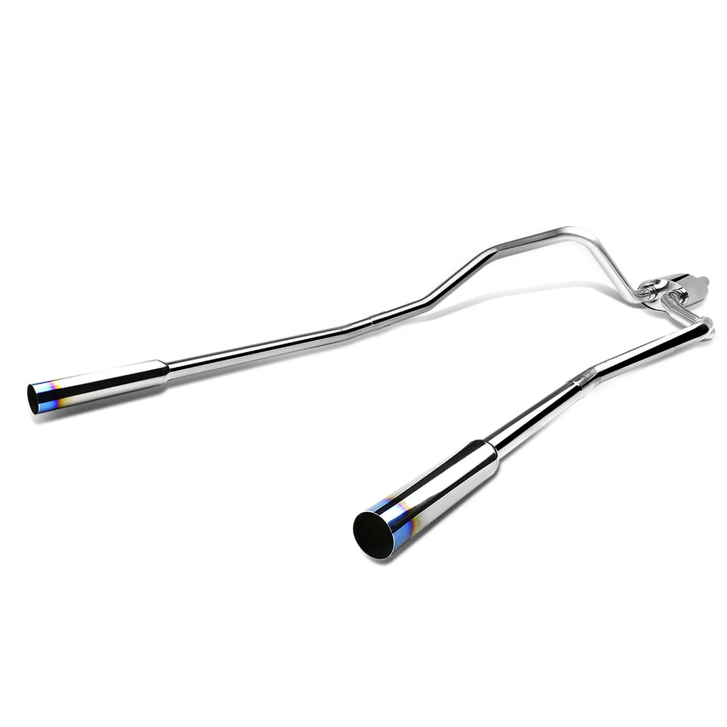 Dual 3.5" Burnt Tip Muffler Catback Exhaust for Ford F150 (2004–2008)