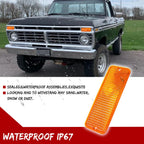 Front Bumper Amber Signal Light Lens for Ford F-100 (1974–1977)