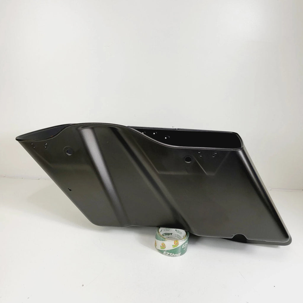 Right Side Stretched Saddlebag for Harley Touring (2014–2022) Rock River Grey Denim