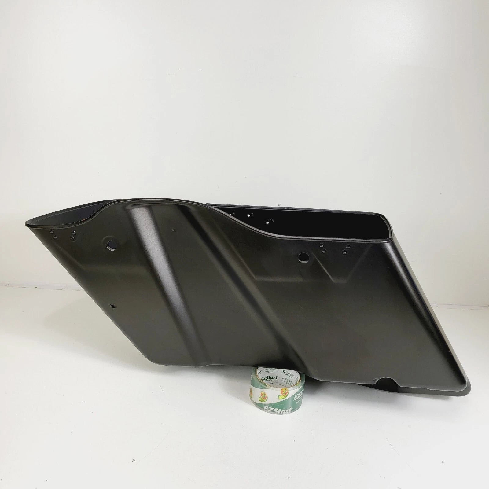 Right Side Stretched Saddlebag for Harley Touring (2014–2022) Rock River Grey Denim