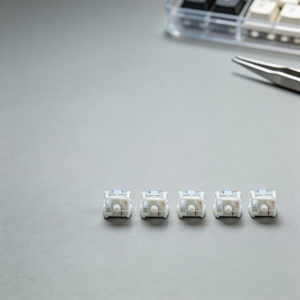 Pack of 50 Blue 3 Pin Mechanical Keyboard Switches for LED Keyboards