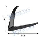 Front Fog Light Eyebrow Decor Carbon Fiber for Tesla Model 3 (2017-2023)