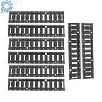 Set of 8 E Track Tie-Down Rails for Enclosed Cargo Trailer (2 ft)