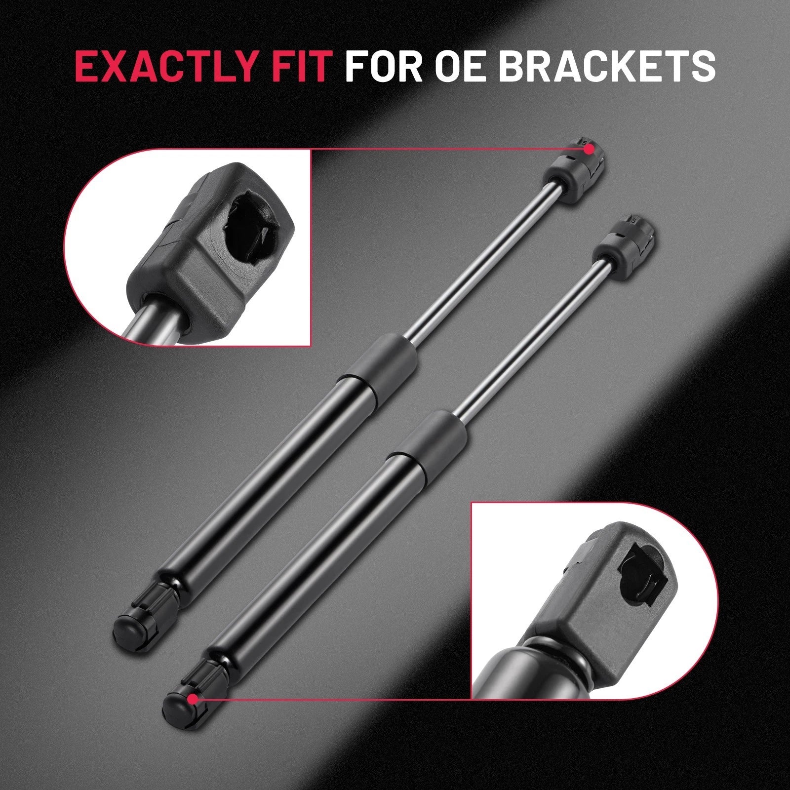 Set of 2 Hood Lift Supports Shock Struts for Mercury Marauder (2003–2004)