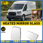 Driver Side Convex Mirror Glass for Ford Transit 150 250 350 (2015–2021)