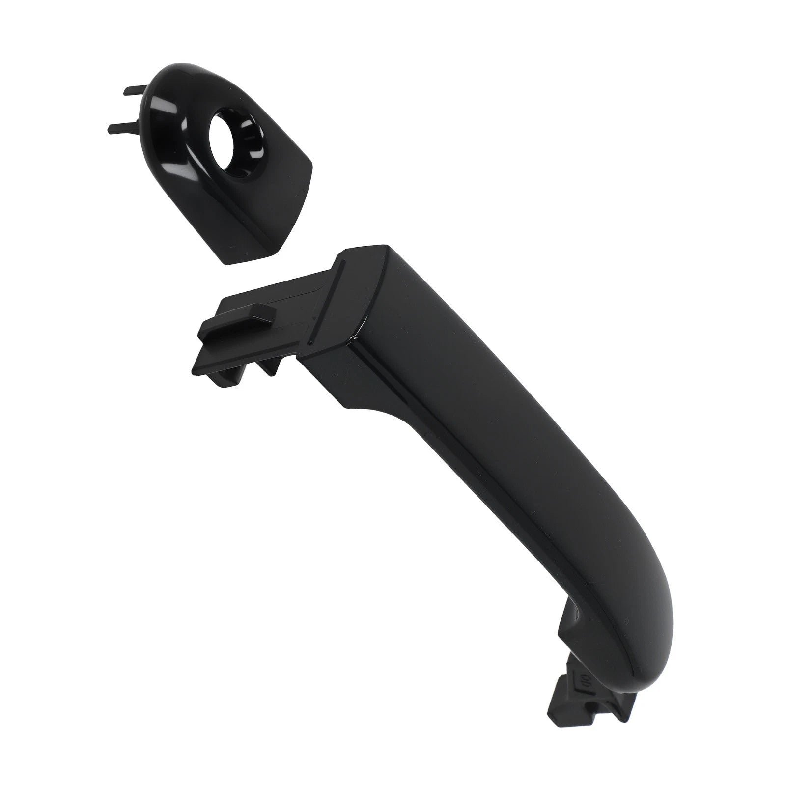 Exterior Door Handle Front Left for Nissan Versa Hatchback (2007–2012) Black