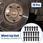 20 Pcs M14x1.25 Wheel Lug Bolt Nut for BMW E46 325 E90 (2000–2012) No. 36136781151