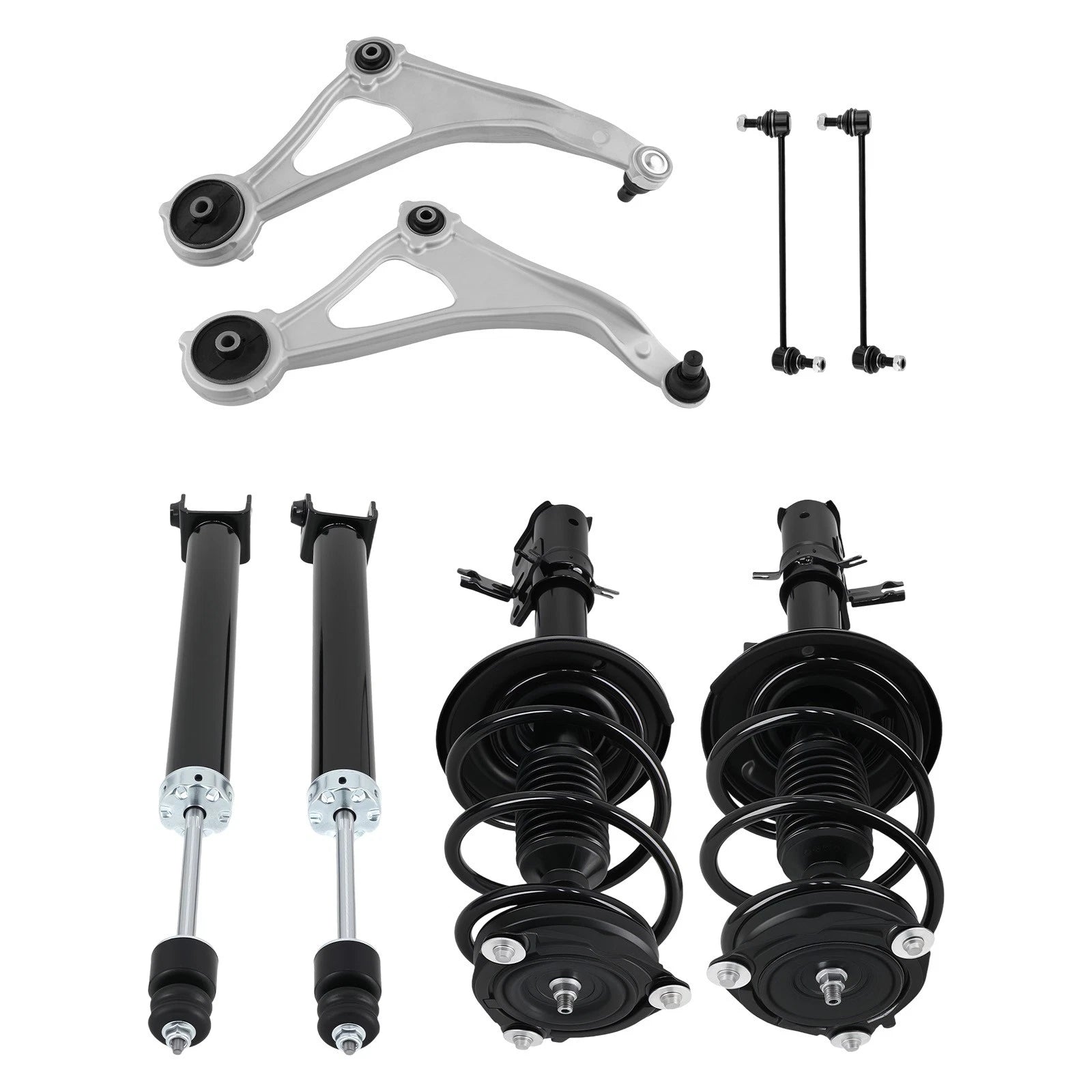 Complete Shocks Struts Control Arms Sway Bar for Nissan Altima (2013–2018)