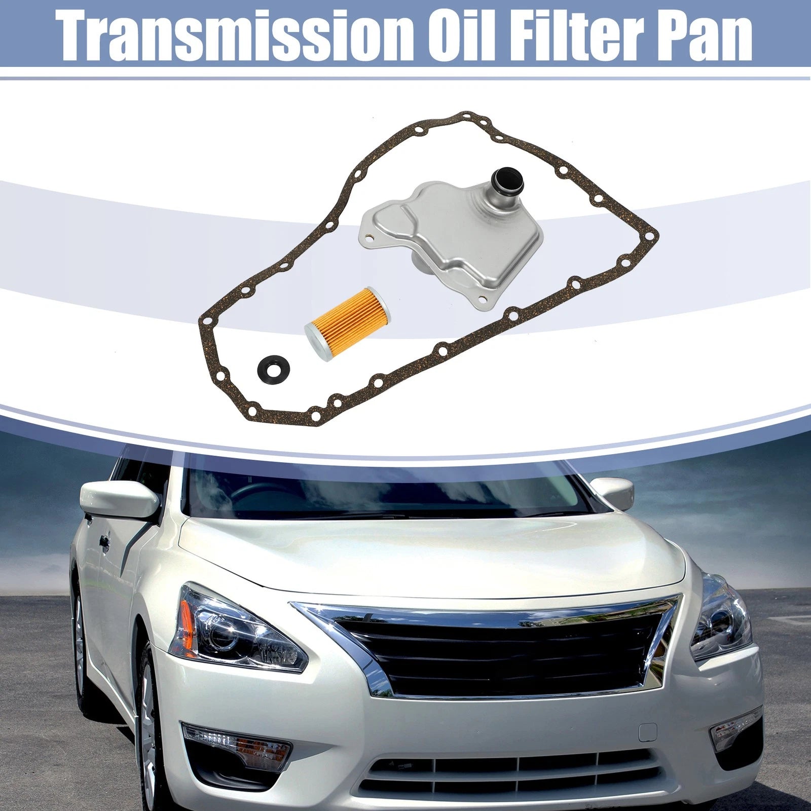 Transmission Filter Oil Pan Gasket Kit for Nissan Altima (2013–2018) 31726-28X0A 31728-29X0D
