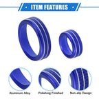 Set of 4 AC Climate Control Knob Rings for Ford Maverick (2022–2023) Blue