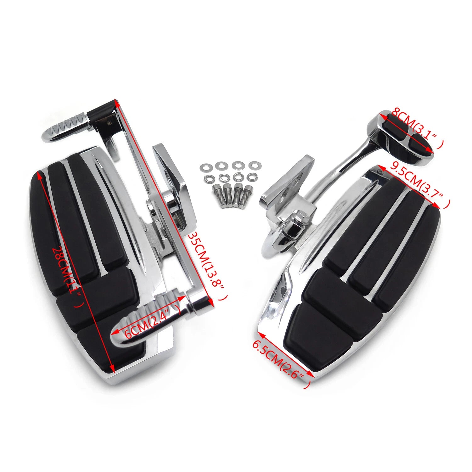 Driver Floorboard Footboard Set for Honda Goldwing GL1800 F6B (2001–2017)