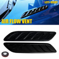 Glossy Black Hood Air Flow Vent Cover